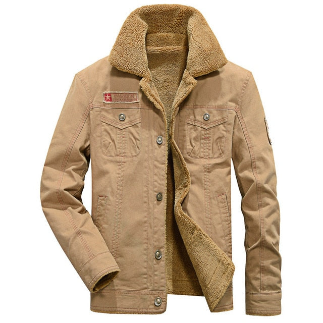 Velvet Thick Collar Uniform Jacket