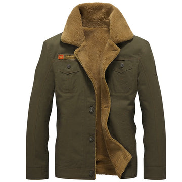 Velvet Thick Collar Uniform Jacket