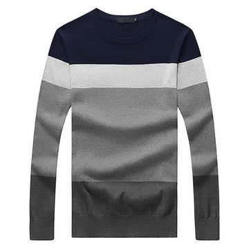Knitted Sweater With Round Neck