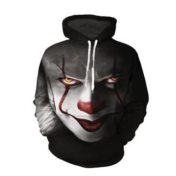 Clown 3D Print Hooded Sweatshirt