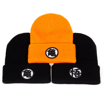Yellow and Black Knit Hats